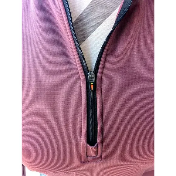 Kerrits Small Burgandy Wine Fleece Lined 1/4 Zip Equestrian Wear - Picture 5 of 11